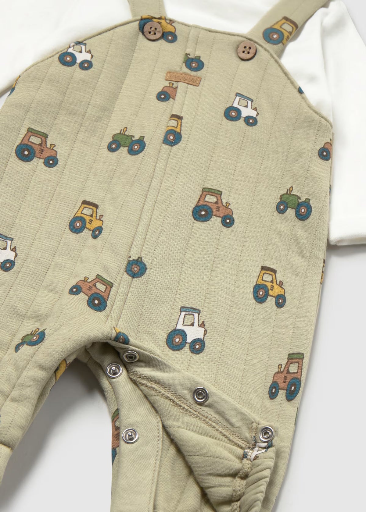 Mayoral Baby Boys Dungaree Romper 2679 Tractor