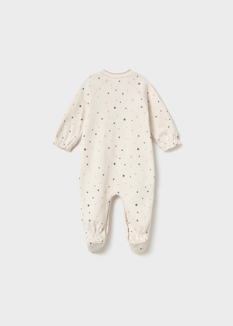 Mayoral Baby Sleepsuit 2751 Pink Spot Clothing 0-1M / White,1-2M / White,2-4M / White,4-6M / White,6-9M / White