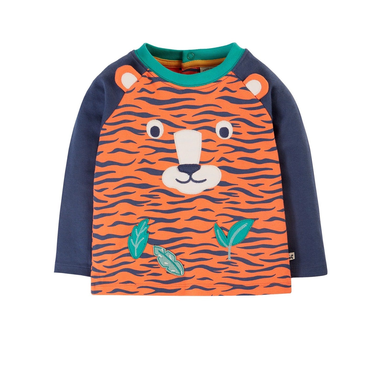 Frugi Happy Infant Top Tiger Face Clothing 3-6M / Multi,6-9M / Multi,9-12M / Multi,12-18M / Multi,18-24M / Multi,2-3YRS / Multi,3-4YRS / Multi,4-5YRS / Multi