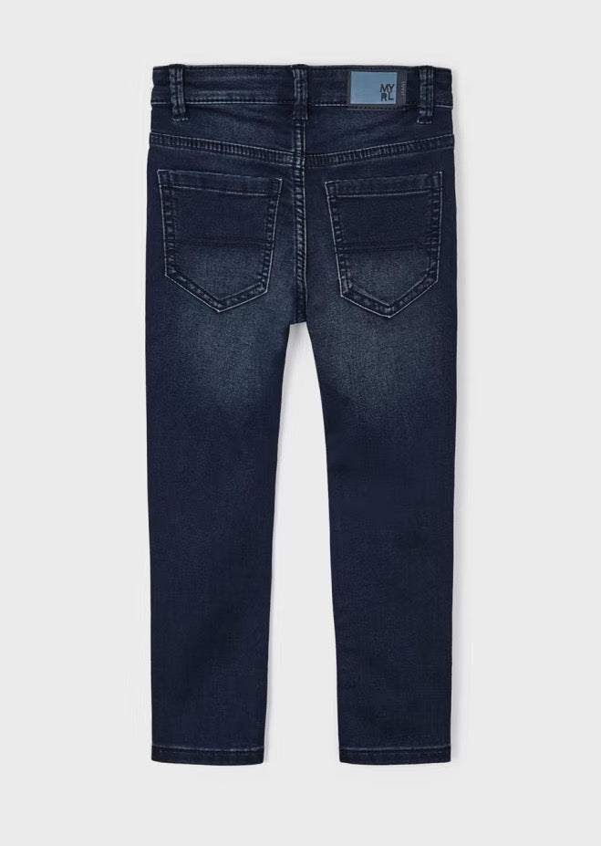Mayoral Boys Soft Denim Jeans 4518 Clothing 3YRS / Dark Denim,4YRS / Dark Denim,5YRS / Dark Denim,6YRS / Dark Denim,7YRS / Dark Denim,8YRS / Dark Denim,9YRS / Dark Denim