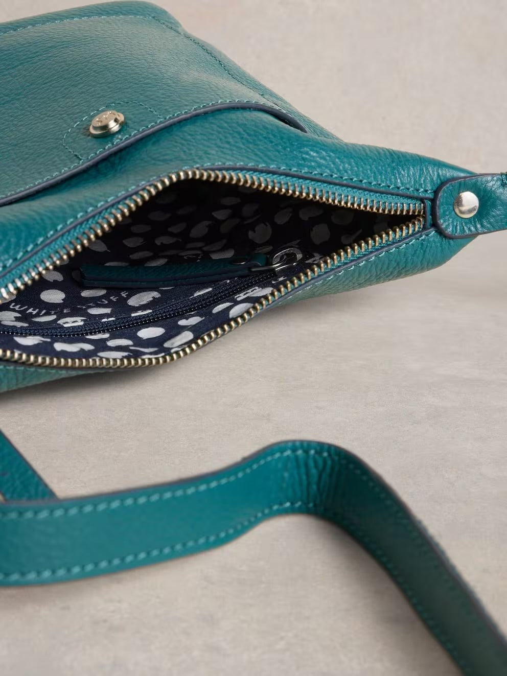 White Stuff Womens Mini Fern Crossbody Bag 441118 Teal Accessories ONE SIZE / Teal