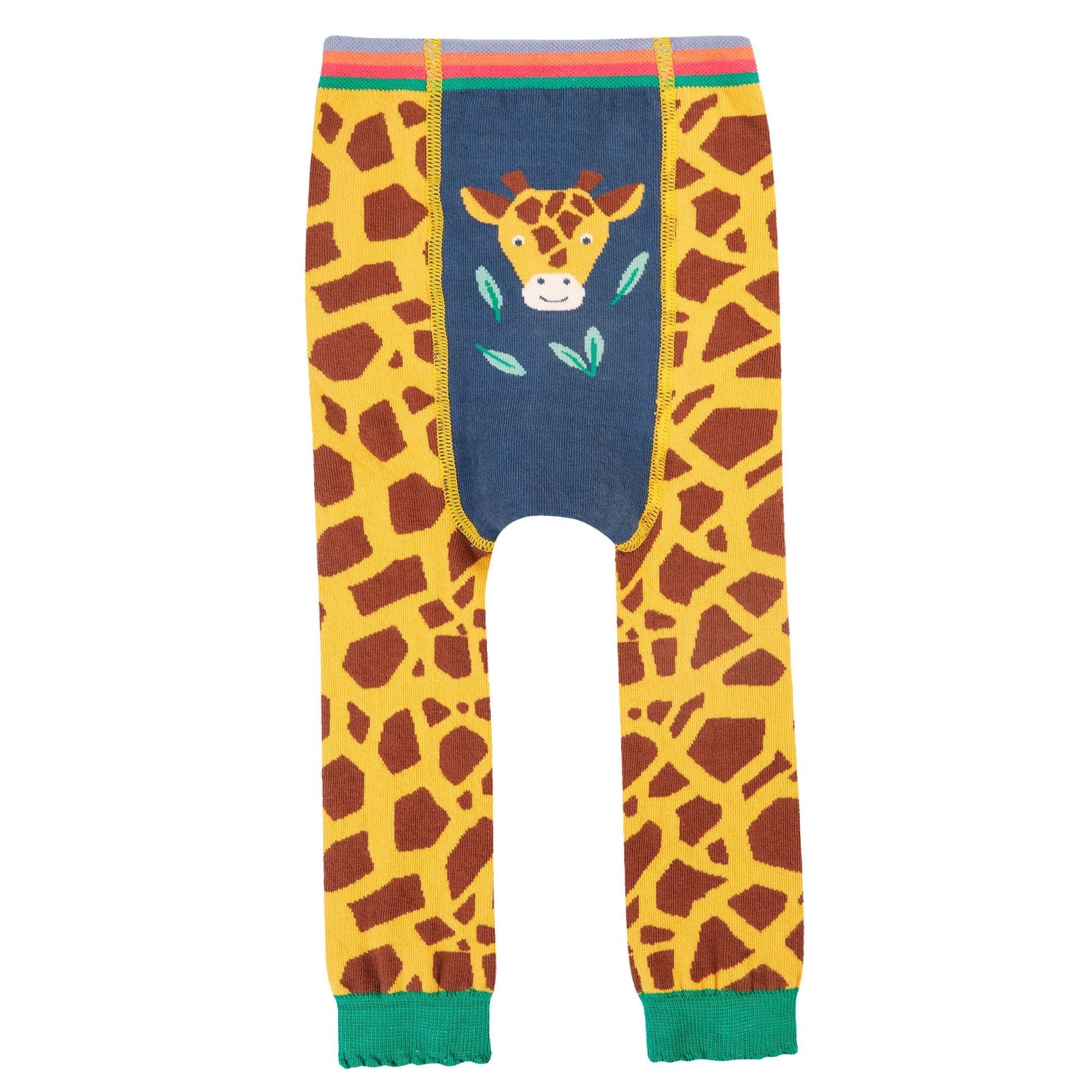 Frugi Infant Knitted Leggings 500086A4gfpr Giraffe Clothing 0-6M / Multi,6-12M / Multi,1-2YRS / Multi