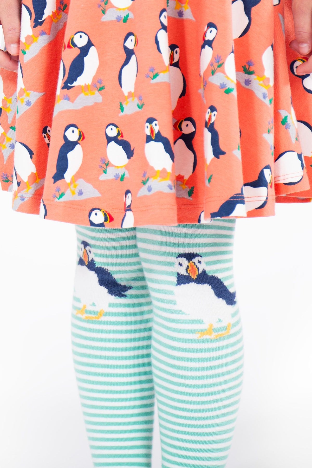 Frugi Norah Tights 500065A4mspf Puffin Clothing 2-4YRS / Seagrass,4-6YRS / Seagrass,6-8YRS / Seagrass,8-10YRS / Seagrass