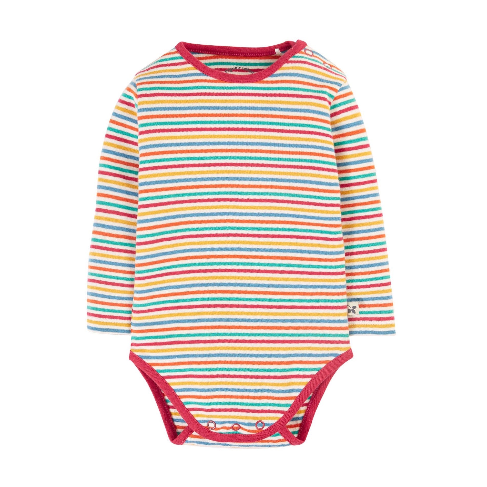 Frugi Betty Bodysuit 500166A4lbms Stripe Clothing 12-18M / Multi,18-24M / Multi