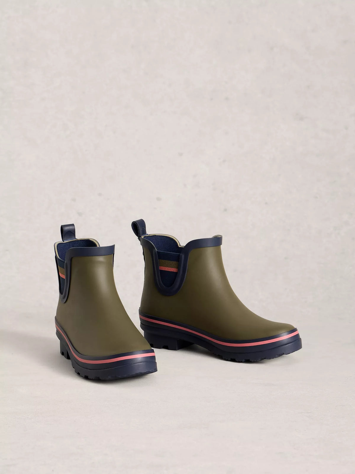 White Stuff Womens Welly Boots 446365 Khaki