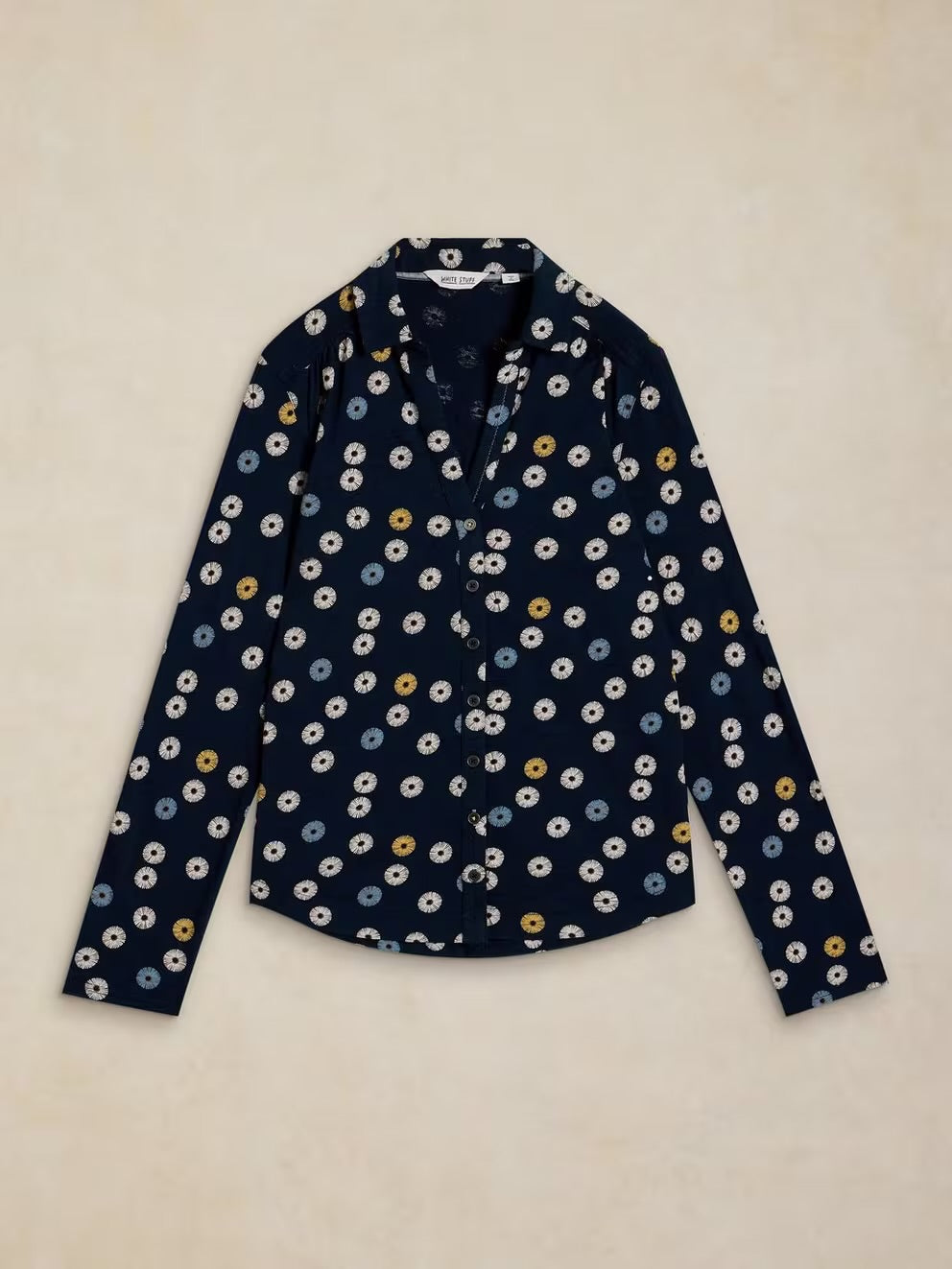 White Stuff Annie Shirt 447101 Navy Print