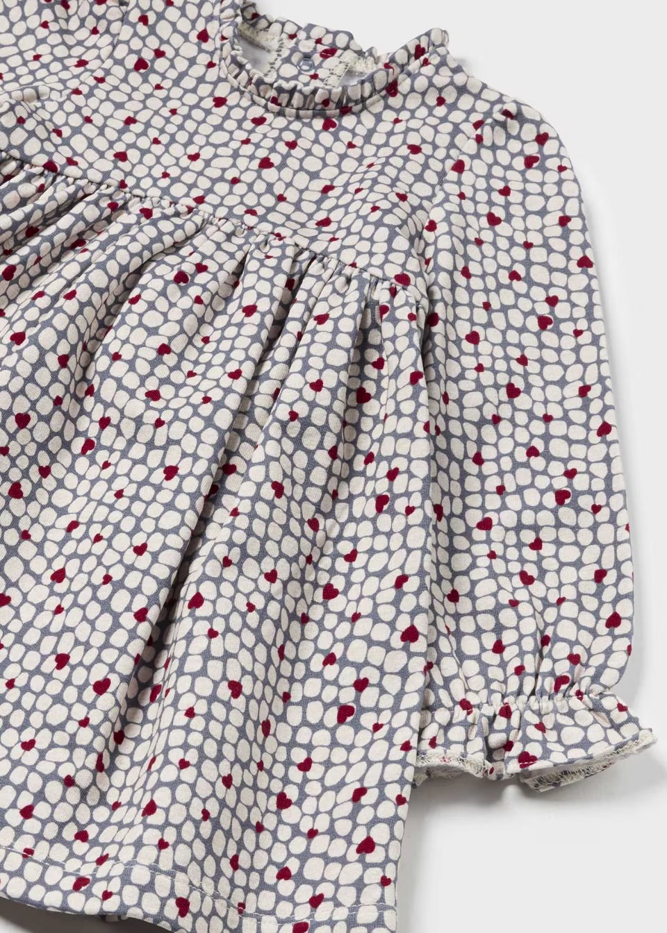 Mayoral Infant Girls Dress 2926 Red Hearts Clothing 6M / Multi,9M / Multi,12M / Multi,18M / Multi,24M / Multi