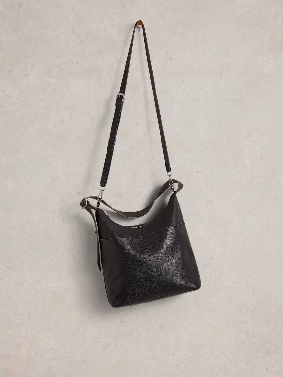 White Stuff Womens Sophia Leather Bag 444908 Black Accessories ONE SIZE / Black