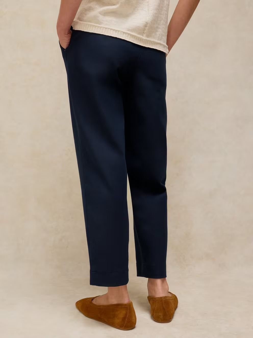 White Stuff Womens Illy Crop Trousers 446857 Navy