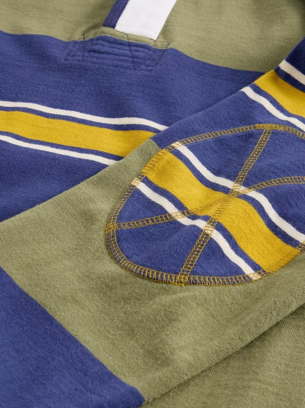 White Stuff Mens Rugby Shirt 444963 Green Multi Clothing M / Green,L / Green,XL / Green,XXL / Green