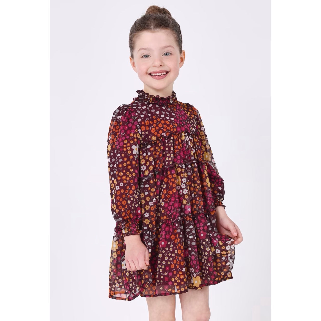 Mayoral Girls Dress 4920 Berry Clothing 3YRS / Berry,4YRS / Berry,5YRS / Berry,6YRS / Berry,7YRS / Berry,8YRS / Berry,9YRS / Berry