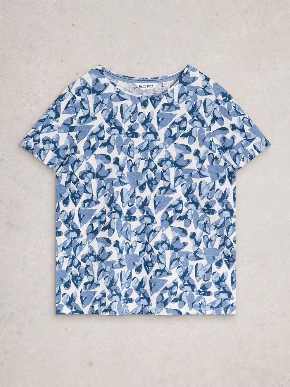 White Stuff Womens Abbie T-Shirt 446267 Blue Multi