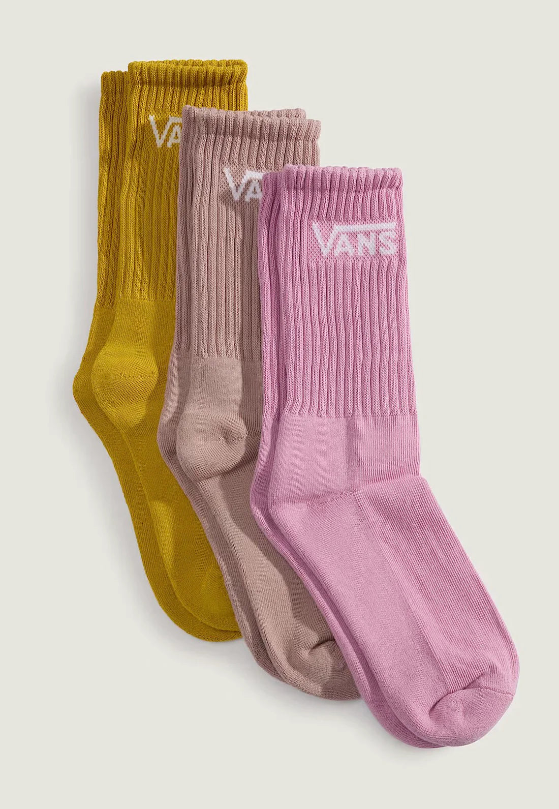 Vans 3 Pack Adult Socks Vn000qbven71 Pink Dawn Clothing UK 5.5-8 / Multi