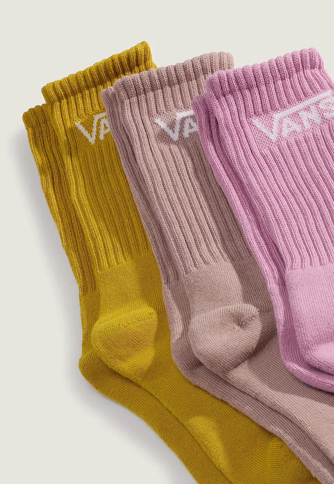 Vans 3 Pack Adult Socks Vn000qbven71 Pink Dawn Clothing UK 5.5-8 / Multi