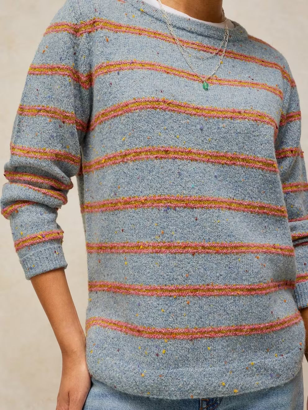 White Stuff Womens Talia Nep Stripe Jumper 446749