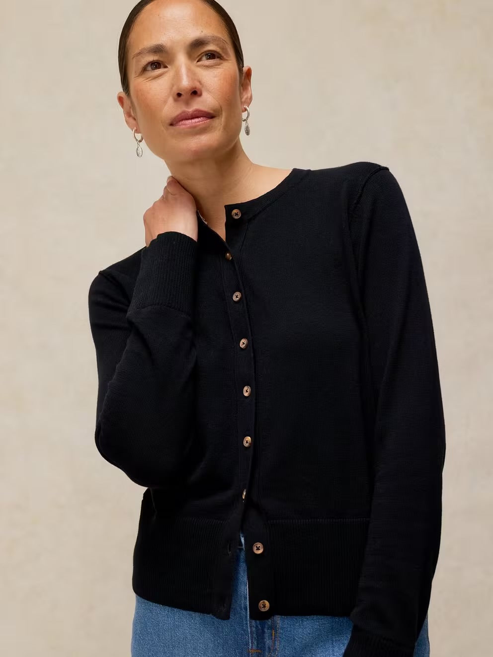 White Stuff Womens Lois Cardigan 446740 Pure Black