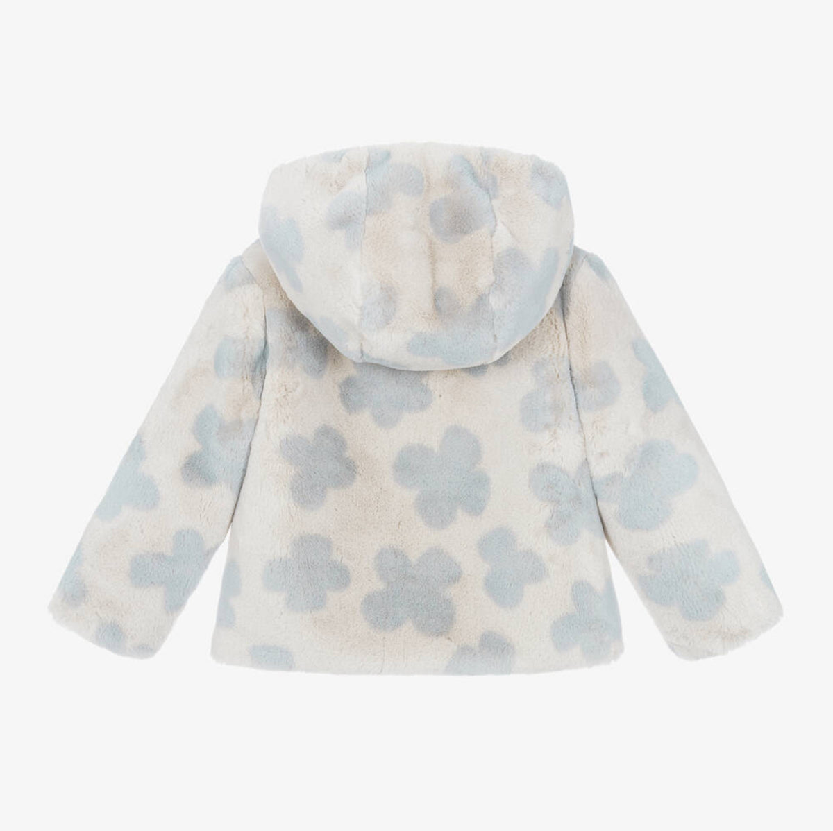 Mayoral Girls Faux Fur Coat 4486 Sky Blue Print Clothing 4YRS / Sky Blue,5YRS / Sky Blue,6YRS / Sky Blue,8YRS / Sky Blue,9YRS / Sky Blue