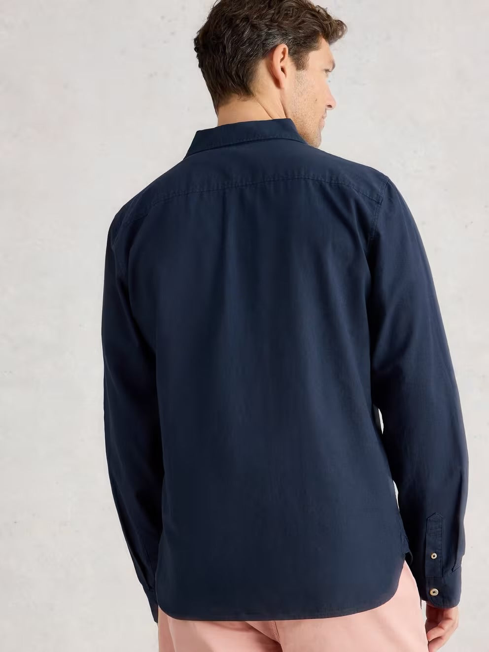 White Stuff Mens Ely Linen Shirt 443926 Dark Navy Clothing M / Navy,L / Navy,XL / Navy,XXL / Navy