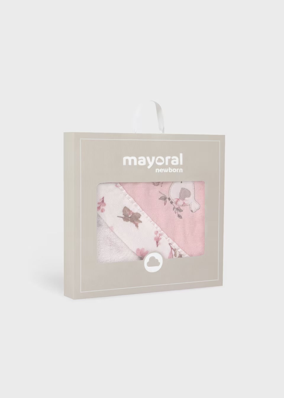 Mayoral Baby Cuddle Robe 9526 Pink Bird Accessories ONE SIZE / Pink