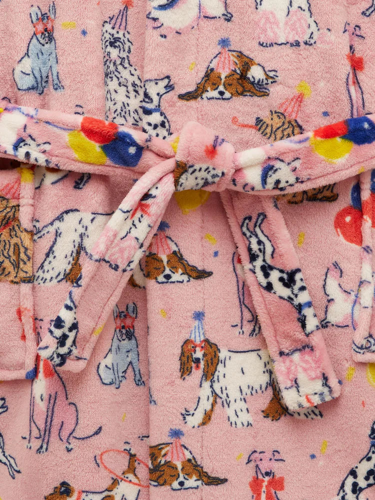 Joules Gls Dressing Gown Ay5476 Pink Dogs Clothing 3-4YRS / Pink,5-6YRS / Pink,7-8YRS / Pink,9-10YRS / Pink,11-12YRS / Pink