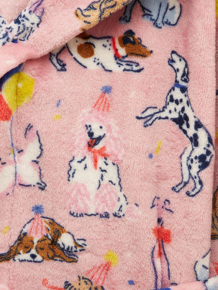 Joules Gls Dressing Gown Ay5476 Pink Dogs Clothing 3-4YRS / Pink,5-6YRS / Pink,7-8YRS / Pink,9-10YRS / Pink,11-12YRS / Pink