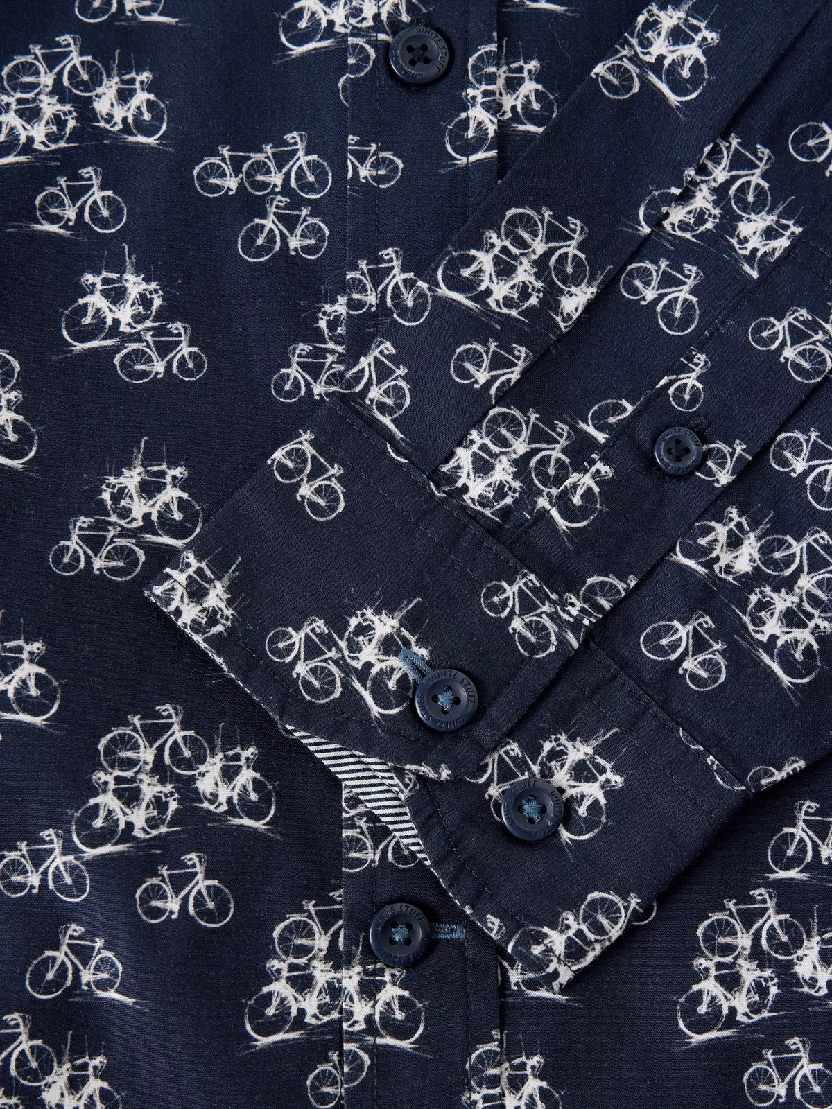 White Stuff Mens Finsbury Shirt 446964 Navy Print Clothing S / Navy,M / Navy,L / Navy,XL / Navy,XXL / Navy