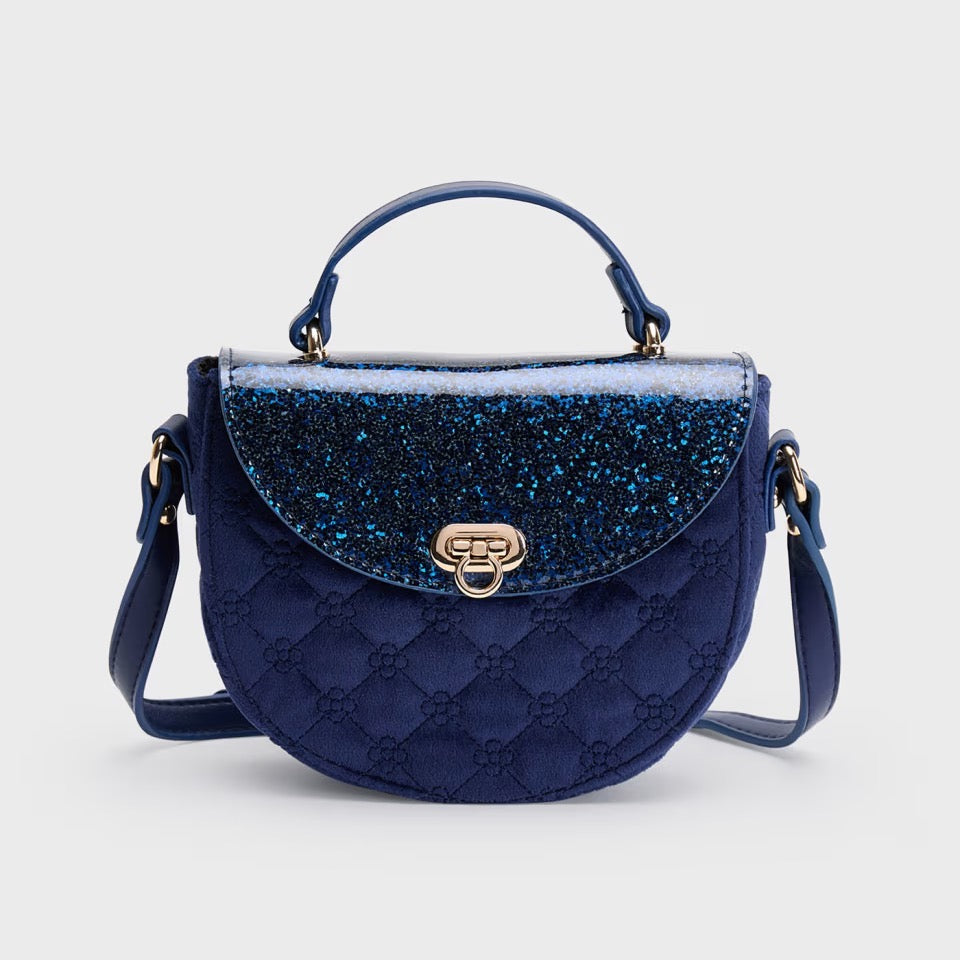 Mayoral Girls Glitter Handbag 10843 Navy Accessories ONE SIZE / Navy