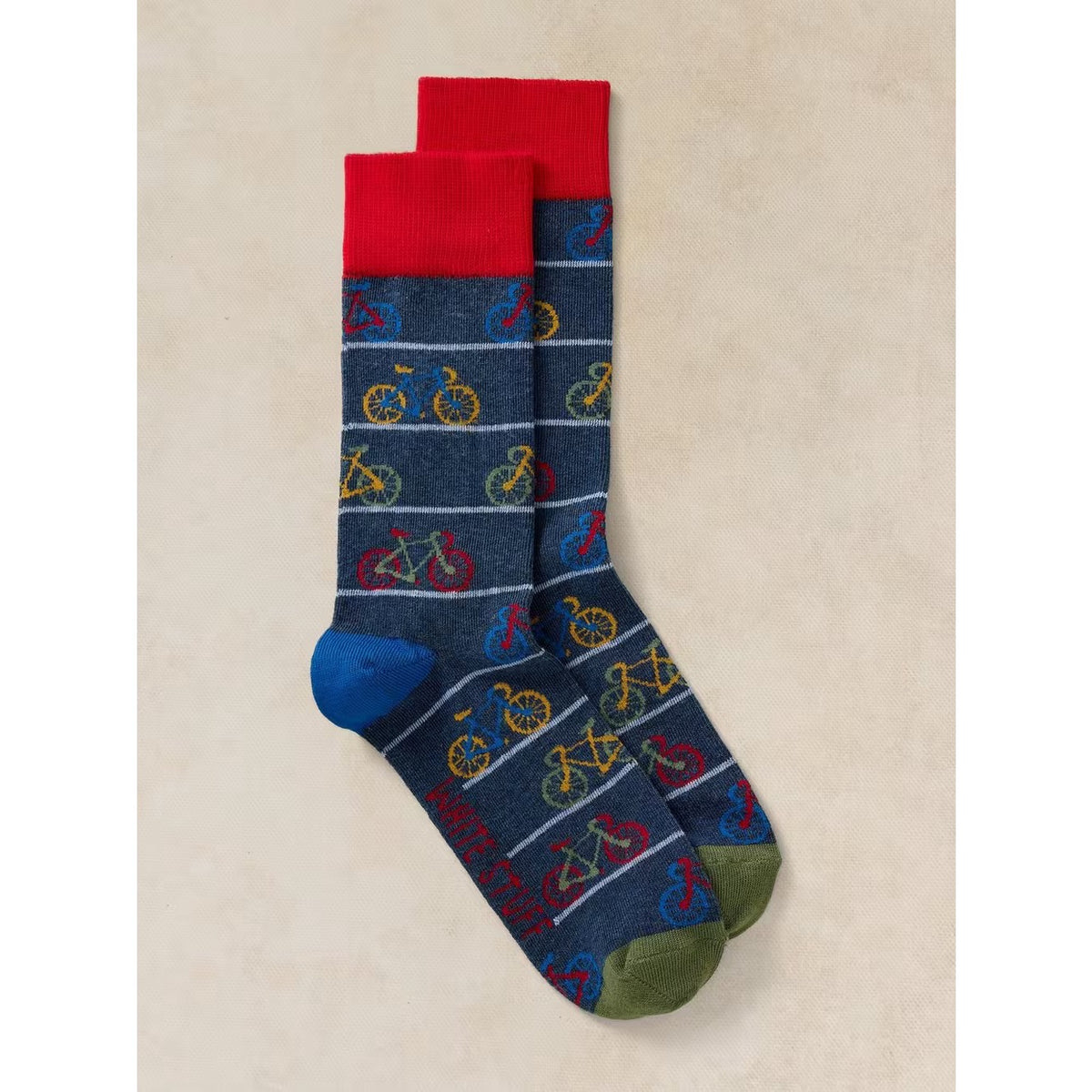 White Stuff Mens Bike Socks 446800 Dark Grey