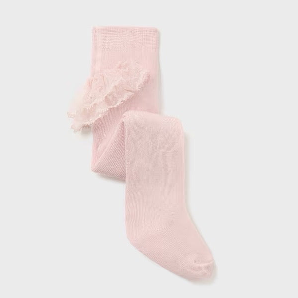 Mayoral Infant Girls Ruffle Bum Tights 9752 Pink Clothing 3M / Pink,6M / Pink,12M / Pink,18M / Pink