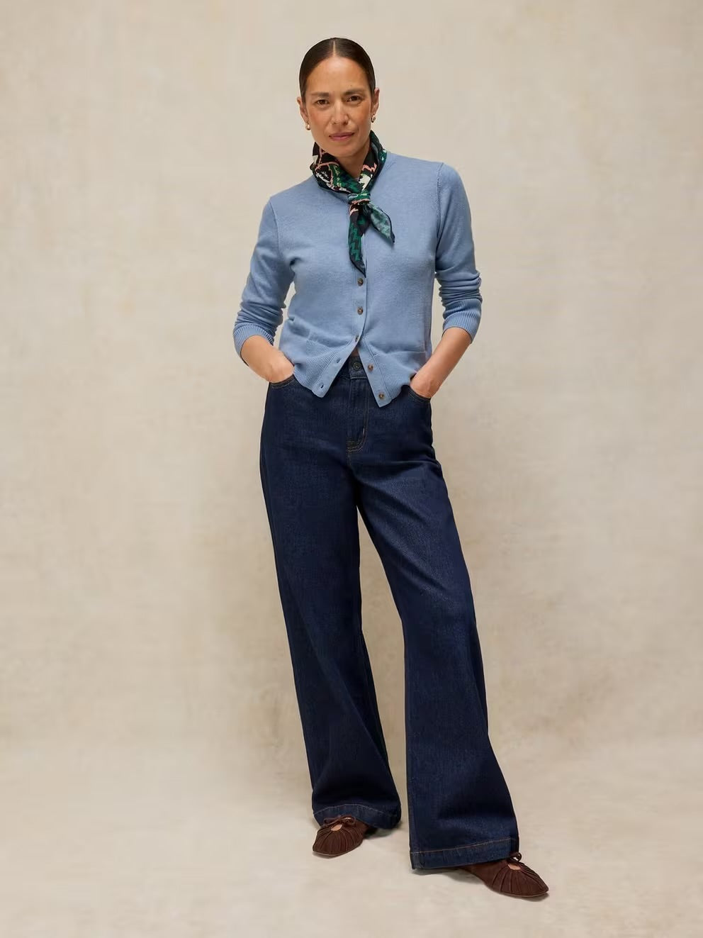 White Stuff Womens Lois Cardigan 446722 Mid Blue Clothing UK8 / Blue,UK10 / Blue,UK12 / Blue,UK14 / Blue,UK16 / Blue,UK18 / Blue