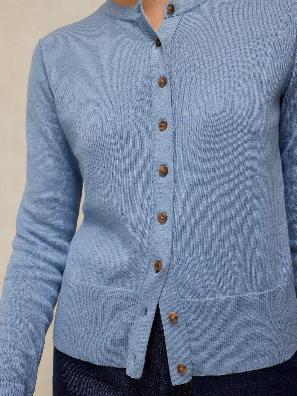 White Stuff Womens Lois Cardigan 446722 Mid Blue Clothing UK8 / Blue,UK10 / Blue,UK12 / Blue,UK14 / Blue,UK16 / Blue,UK18 / Blue