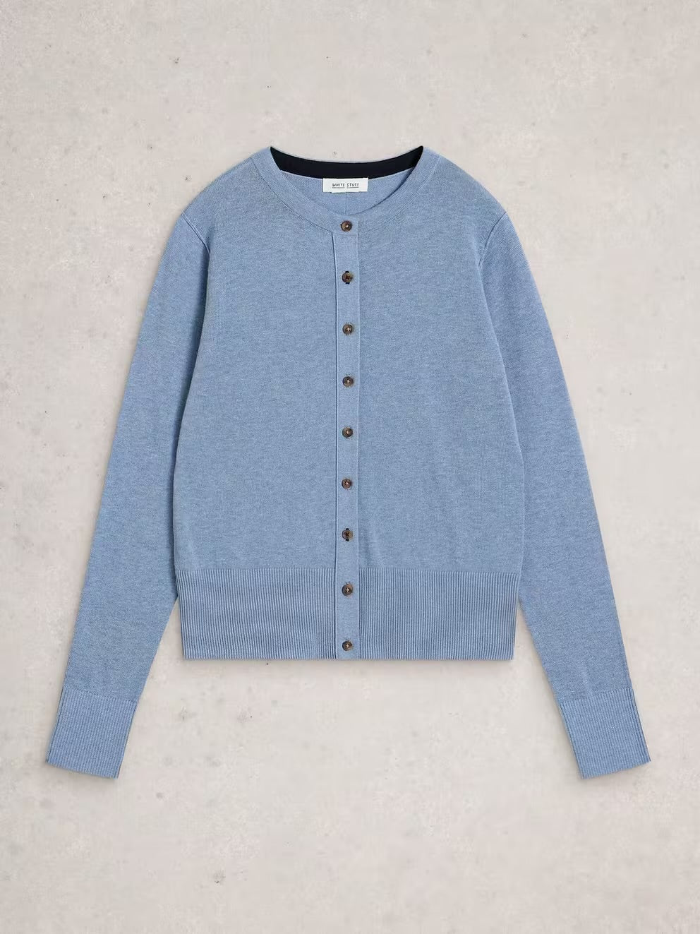 White Stuff Womens Lois Cardigan 446722 Mid Blue Clothing UK8 / Blue,UK10 / Blue,UK12 / Blue,UK14 / Blue,UK16 / Blue,UK18 / Blue