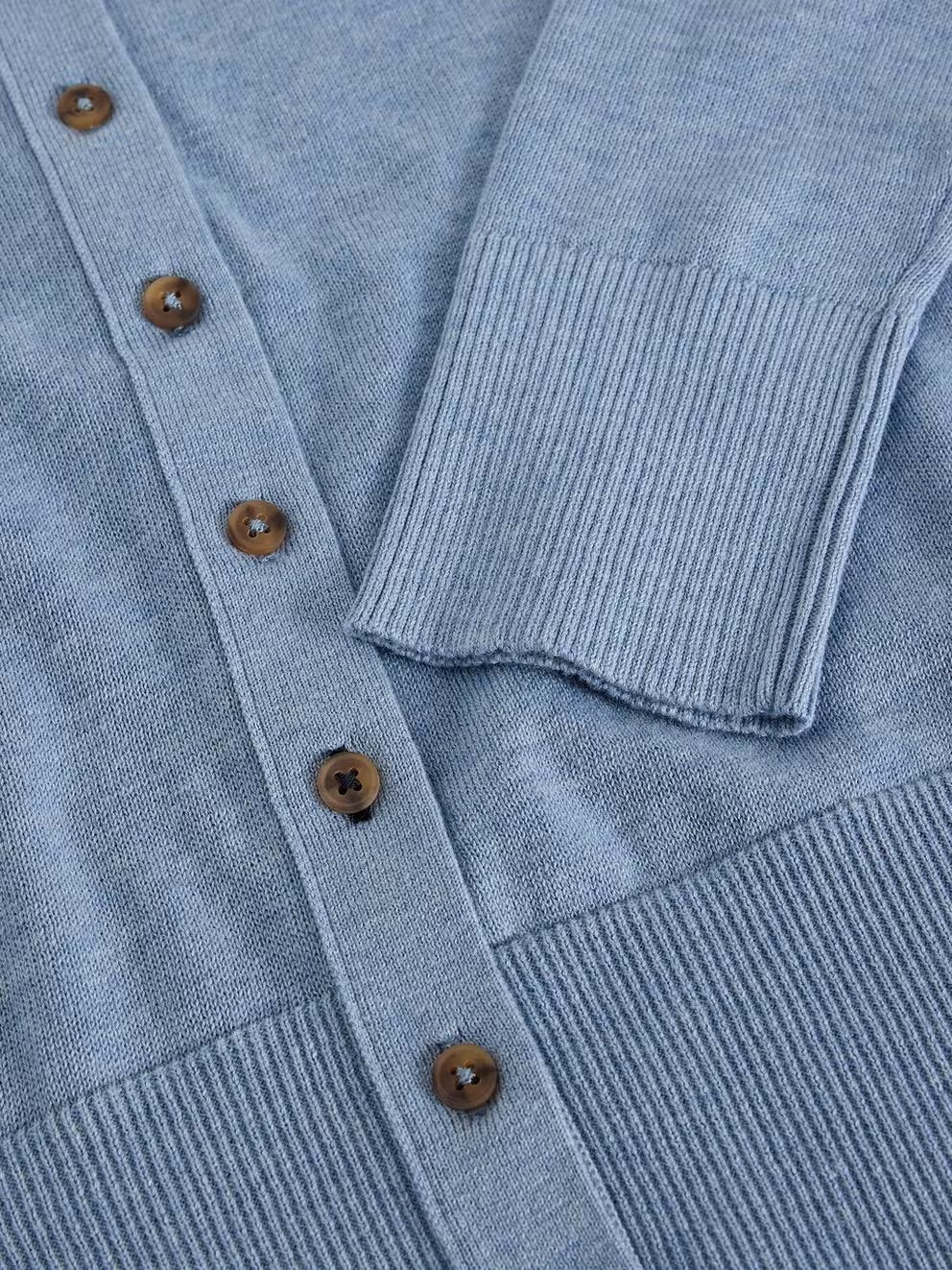 White Stuff Womens Lois Cardigan 446722 Mid Blue Clothing UK8 / Blue,UK10 / Blue,UK12 / Blue,UK14 / Blue,UK16 / Blue,UK18 / Blue