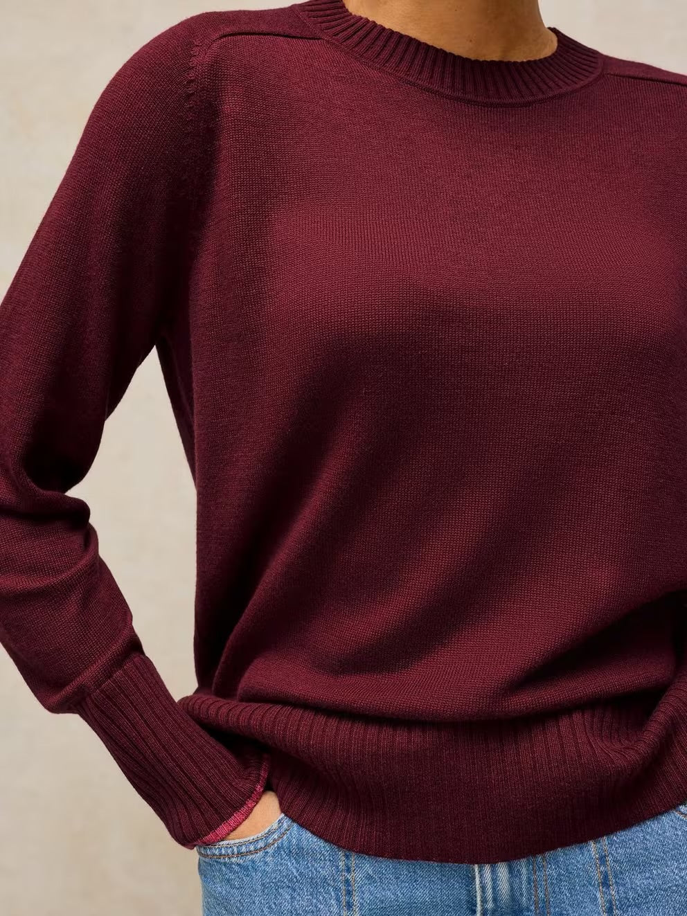 White Stuff Womens Sienna Jumper 446712 Dark Plum Clothing UK8 / Plum,UK10 / Plum,UK12 / Plum,UK14 / Plum,UK16 / Plum,UK18 / Plum