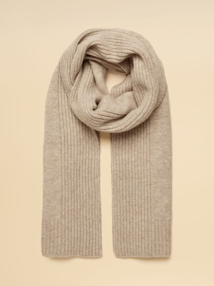 Joules Womens Fine Knit Scarf V27-267 Oat