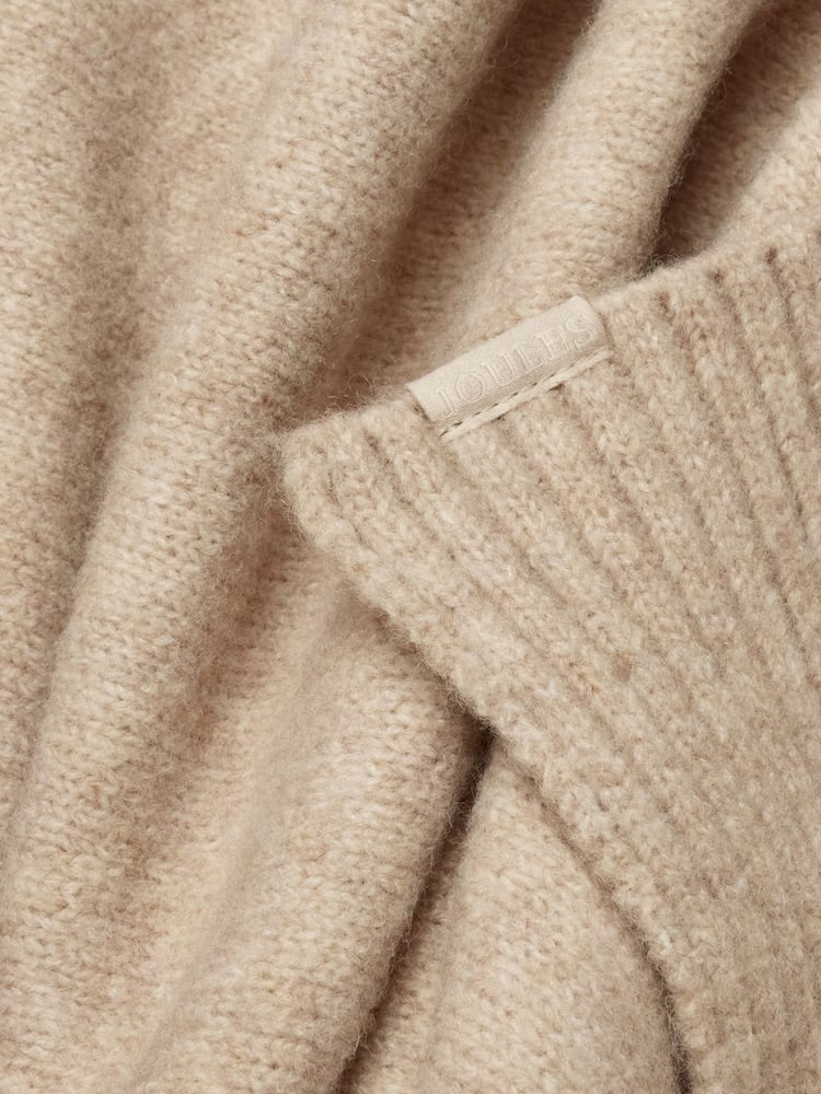 Joules Womens Fine Knit Scarf V27-267 Oat