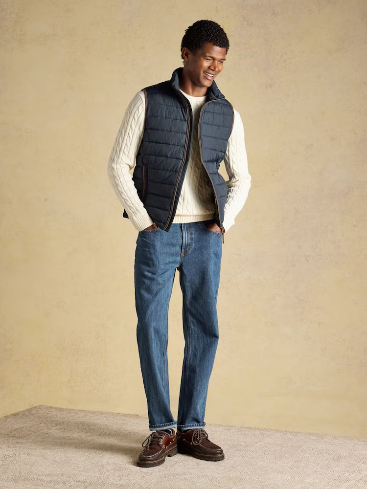 Joules Mens Heritage Padded Gilet G47-819 Navy Clothing M / Navy,L / Navy,XL / Navy
