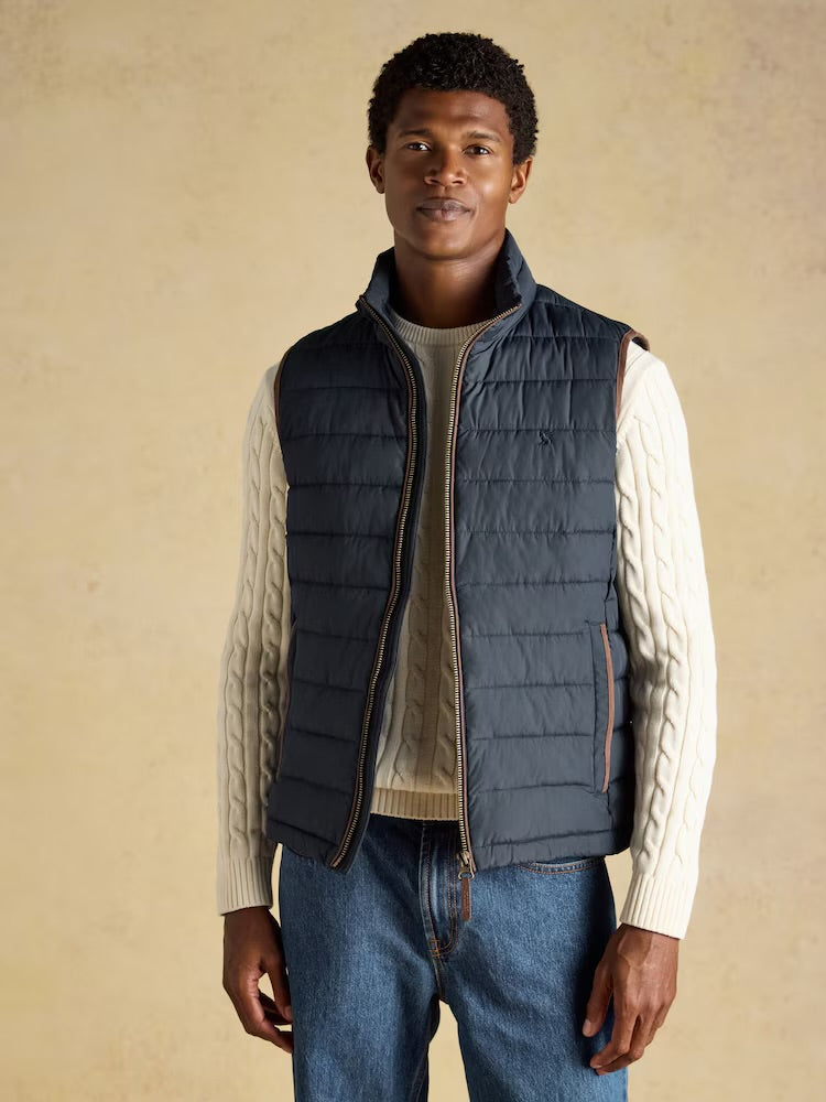 Joules Mens Heritage Padded Gilet G47-819 Navy Clothing M / Navy,L / Navy,XL / Navy
