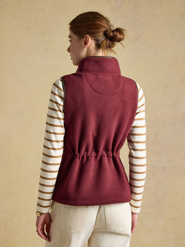 Joules Womens Heritage Gilet G60-809 Port Clothing UK8 / Port,UK10 / Port,UK12 / Port,UK14 / Port,UK16 / Port