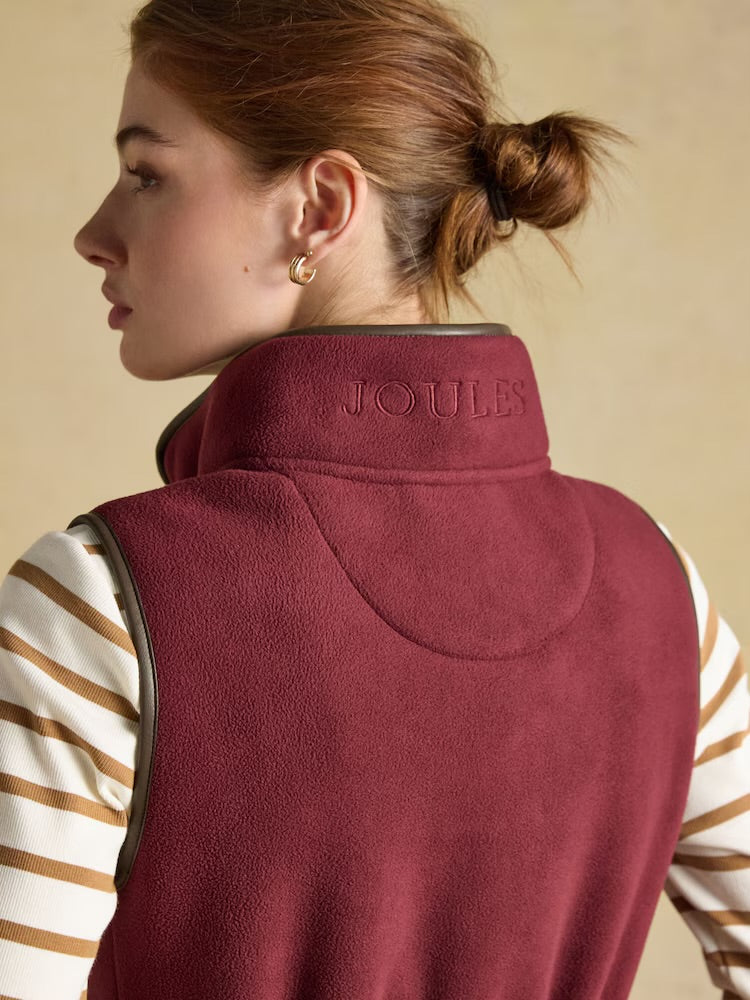 Joules Womens Heritage Gilet G60-809 Port Clothing UK8 / Port,UK10 / Port,UK12 / Port,UK14 / Port,UK16 / Port