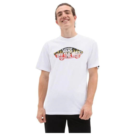 Vans Vans Mens Otw Inflamed T-Shirt Vn0005h2wht1aw23 Clothing XS ADULT / White,MEDIUM ADULT / White