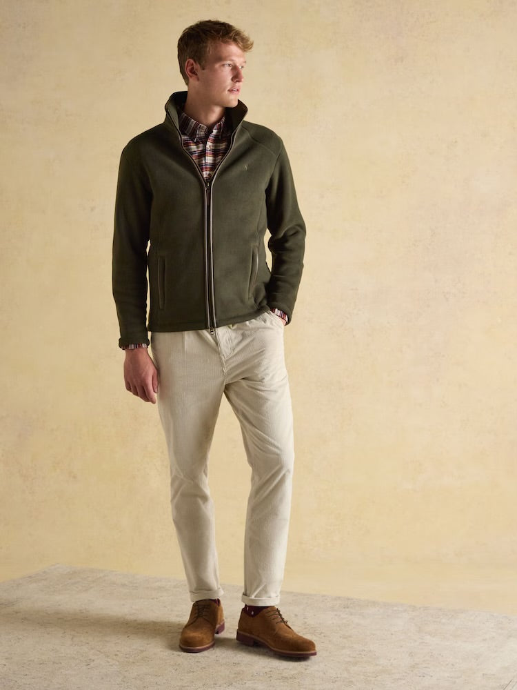 Joules Mens Heritage Zip Fleece Au7-274 Khaki Clothing M / Khaki,L / Khaki,XL / Khaki,XXL / Khaki