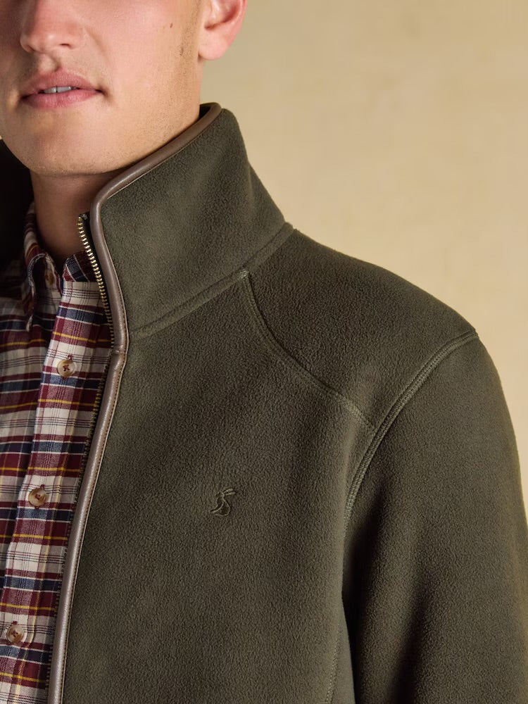 Joules Mens Heritage Zip Fleece Au7-274 Khaki Clothing M / Khaki,L / Khaki,XL / Khaki,XXL / Khaki