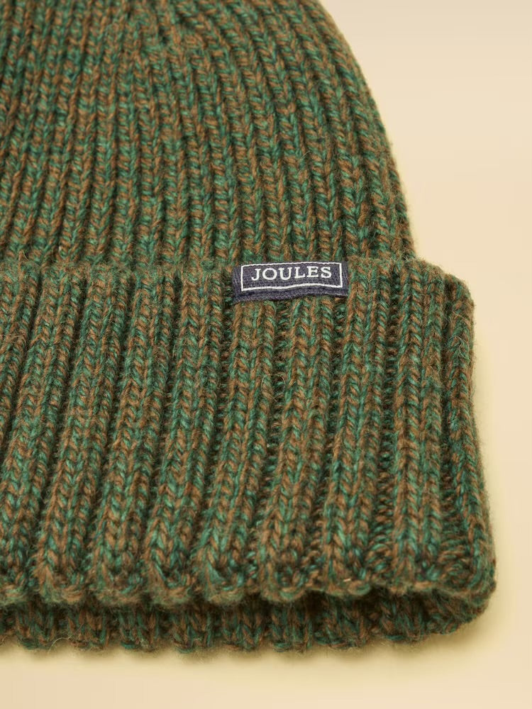 Joules Mens Hammond Beanie G13-672 Green Clothing ONE SIZE / Green