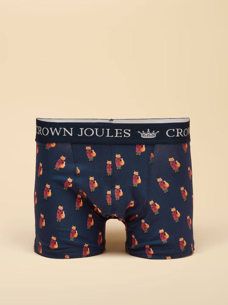 Joules Mens 2 Pack Boxer Shorts G48-163 No Fox Given Clothing S / Navy,M / Navy,L / Navy,XL / Navy