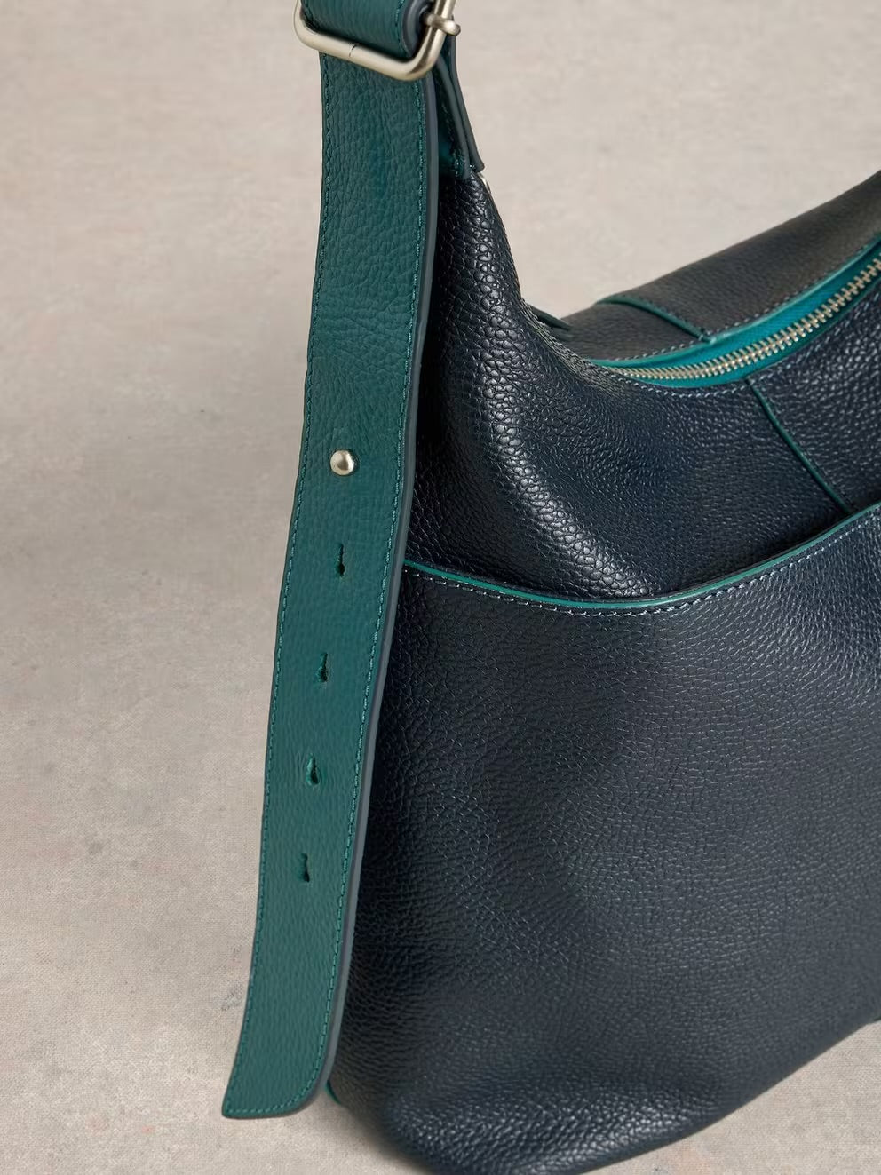 White Stuff Womens Sophia Leather Bag 444908 Dark Navy Accessories ONE SIZE / Navy