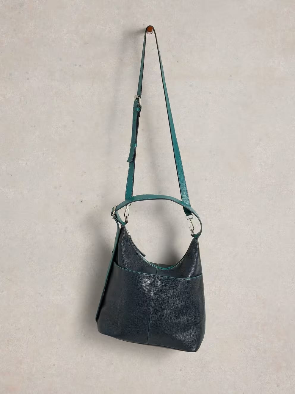 White Stuff Womens Sophia Leather Bag 444908 Dark Navy Accessories ONE SIZE / Navy