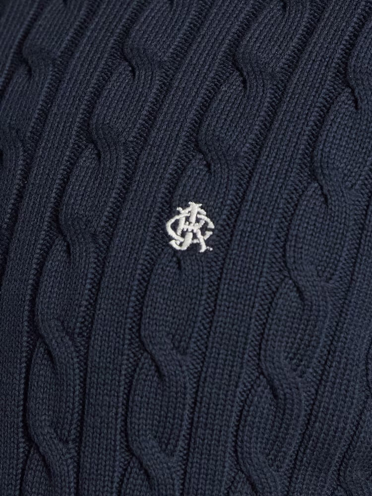 Joules Mens Cable Crew Sweater V50-200 Navy
