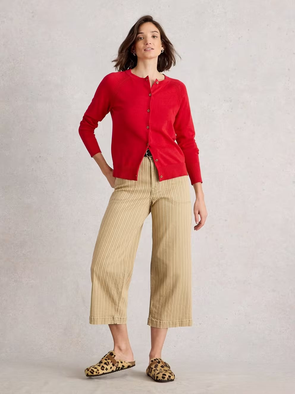 White Stuff Womens Lulu Cardigan 444074 Mid Red Clothing UK8 / Red,UK10 / Red,UK12 / Red,UK14 / Red,UK16 / Red,UK18 / Red