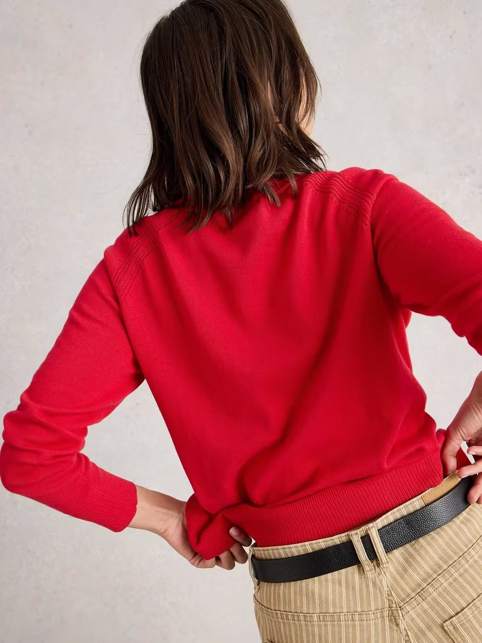 White Stuff Womens Lulu Cardigan 444074 Mid Red Clothing UK8 / Red,UK10 / Red,UK12 / Red,UK14 / Red,UK16 / Red,UK18 / Red